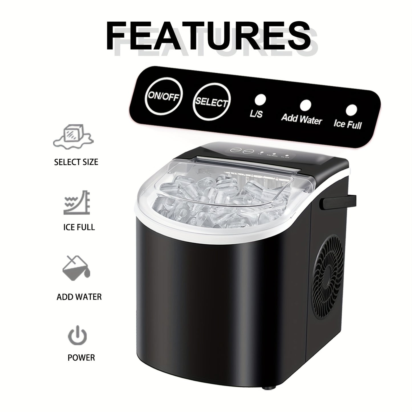 FrostFlow™ – Portable Countertop Ice Maker