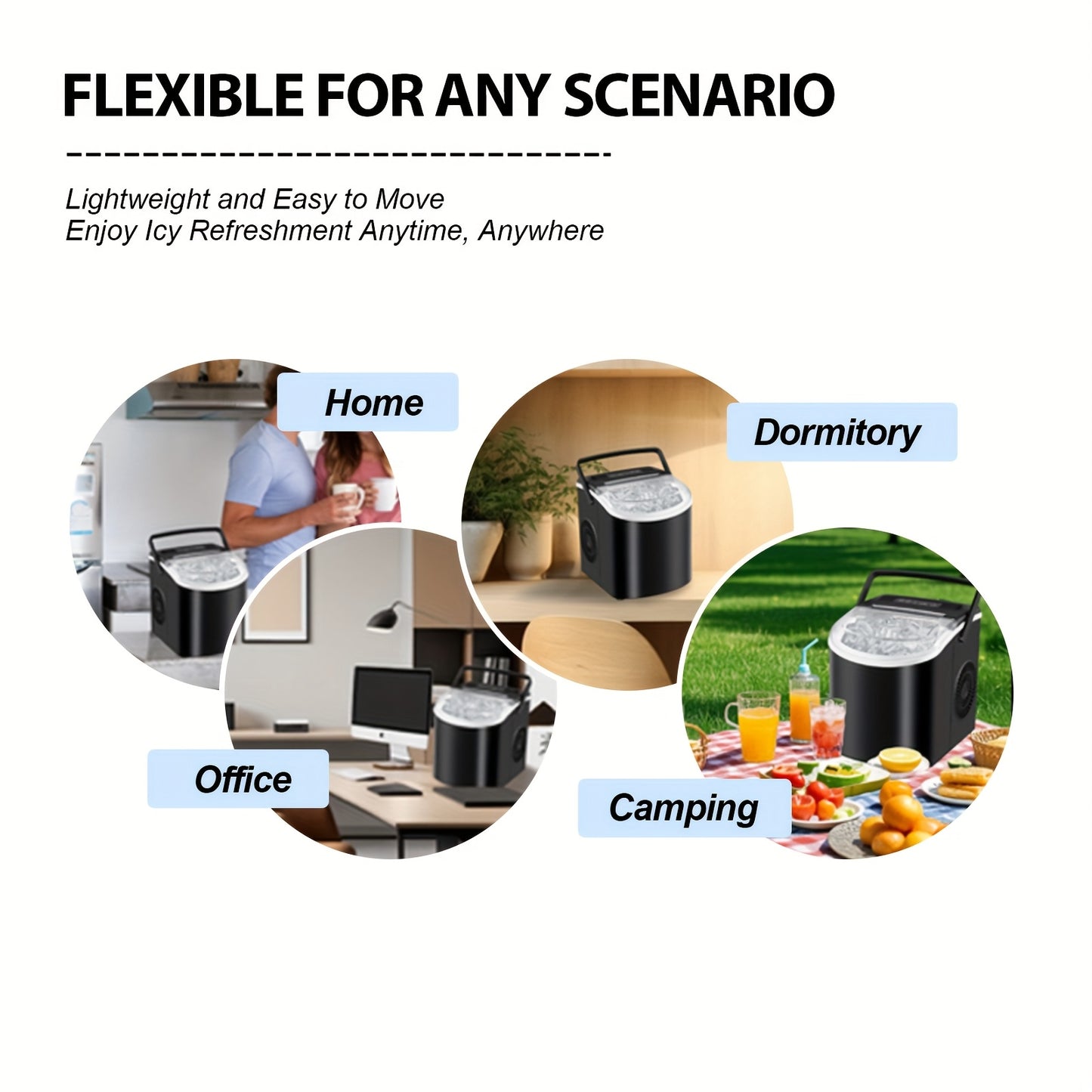 FrostFlow™ – Portable Countertop Ice Maker