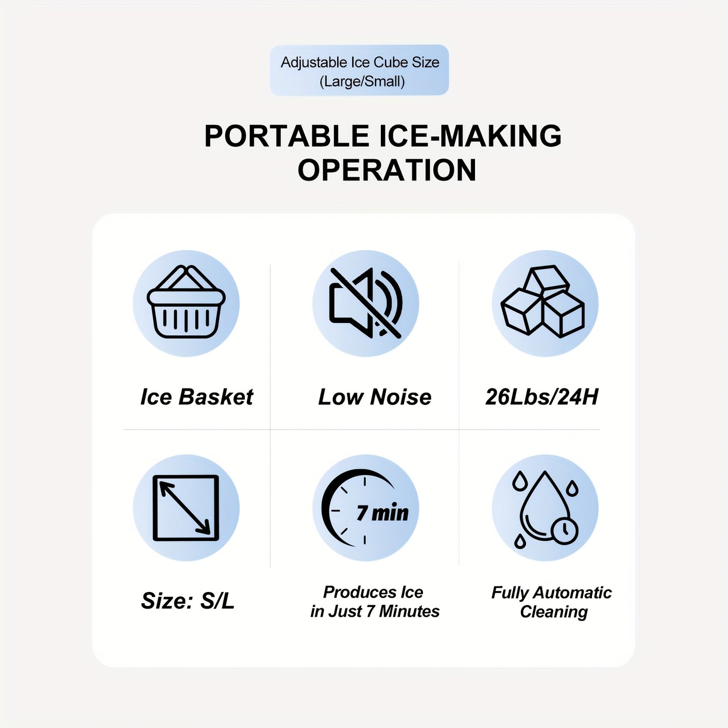 FrostFlow™ – Portable Countertop Ice Maker