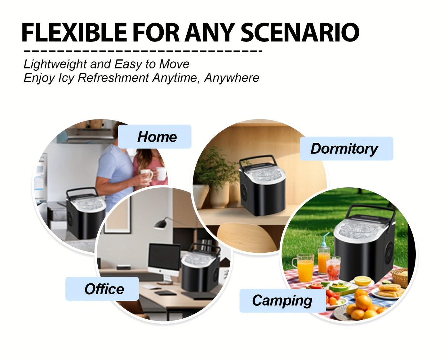 FrostFlow™ – Portable Countertop Ice Maker