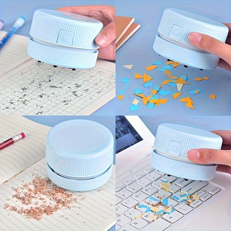 Mini Desktop Vacuum Cleaner: Cute, Keep Your Desk Spotless & Dust-Free!