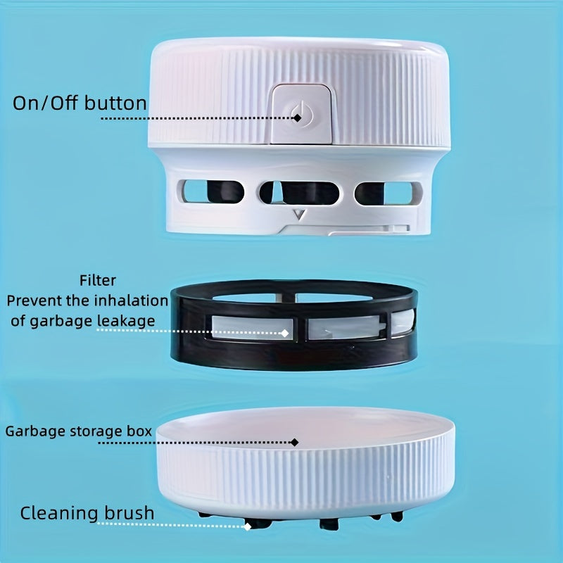 Compact Portable Vacuum Cleaner, Perfect For Home, Office, And Car Use! Mini Cute Desktop Dust Cleaner, Desktop Cleaner, Portable Corner Table Vacuum Cleaner Mini Cute Vacuum Cleaner Dust Sweeping