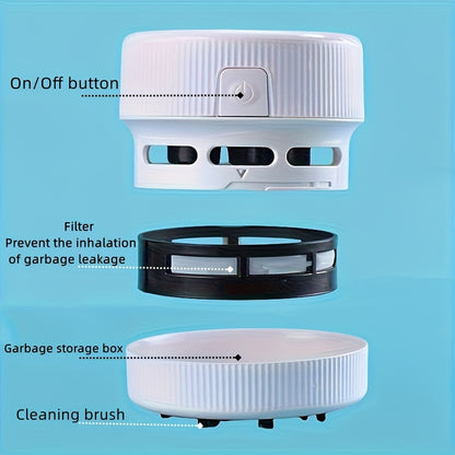 Compact Portable Vacuum Cleaner, Perfect For Home, Office, And Car Use! Mini Cute Desktop Dust Cleaner, Desktop Cleaner, Portable Corner Table Vacuum Cleaner Mini Cute Vacuum Cleaner Dust Sweeping